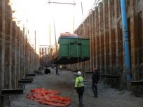 Inspectie van gasleiding door de Schelde